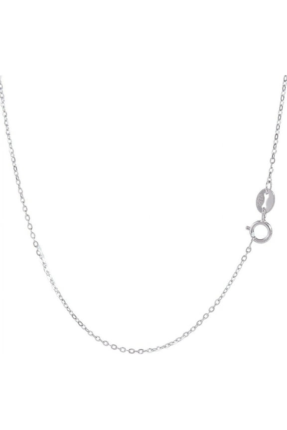 1 Box 1Pc 925 Sterling Silver Cable Chain 1mm Thin Italian Necklace Chain with Lobster Claw Clasps for DIY Jewellery Making (18 Inch) 1set