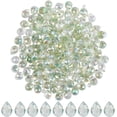 thumbnail image 1 of 1 Box 2 Strands About 200Pcs Glass Tear Drop Bead Green Teardrop Beads Bulk 8x6mm Top Drilled Faceted Bead Charms Spacer Dangle for Jewelry Making Necklace Bracelet Earrings DIYMedium Aquamarine, 1 of 9