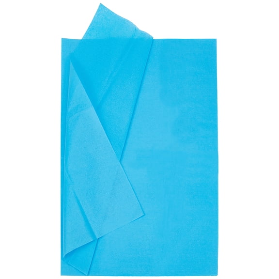 1 Box 20 Sheets 19"x25" Large Tissue Paper Sheets Sea Blue Tissue Paper Large Bulk Soft Translucent Lightweight Thin Single Color Packaging