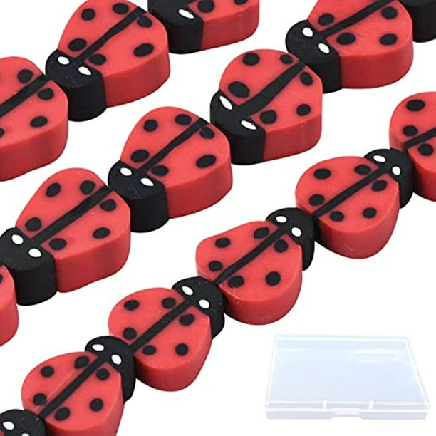 1 Box 200 Pcs 5 Strands Disc Beads Spacer Clay Beads Bulk Polymer Clay Flat Handmade Insect Beads for Jewelry Making Animal Shape Bead Bracelet Earrings Supplies Adult Women Red 10mm Walmart Business ...