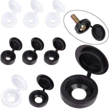 100 X Snap-On Brown Plastic Screw Caps / Cups & Cover Covers For No.6