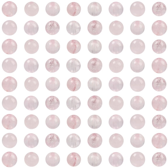 1 Box 200Pcs 4mm Round Rose Quartz Beads Gemstone Loose Beads Small Mini Ball Natural Pink Stone Smooth Spacers