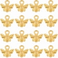 thumbnail image 1 of 1 Box 200Pcs Bee Charm Insect Charms Bulk Alloy Metal Gold Cute Animal Bees Shaped Honeybee Charm, 1 of 5