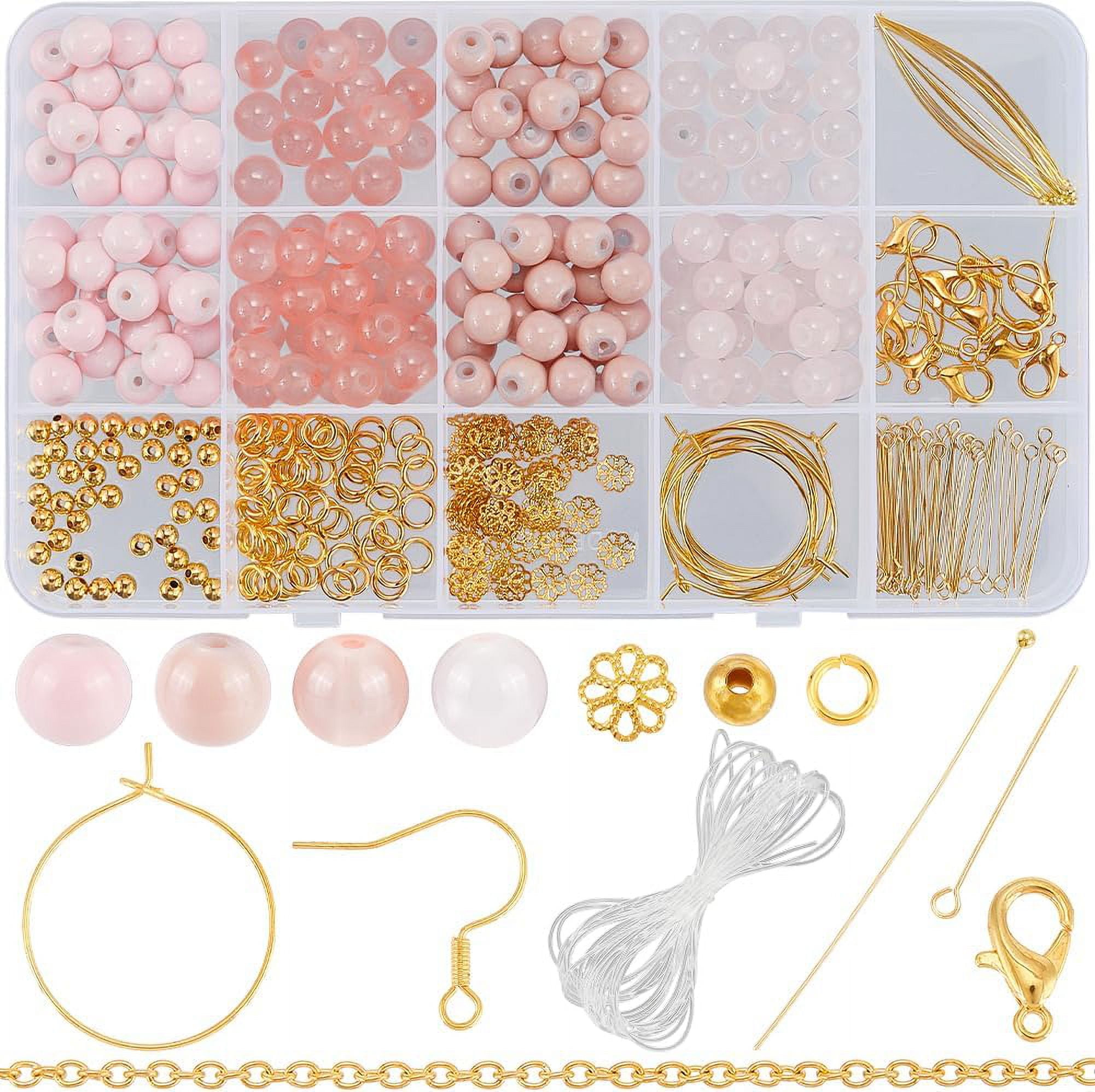 Box 200Pcs Bracelet Making Kit Crystal Beads 8mm Glass beads