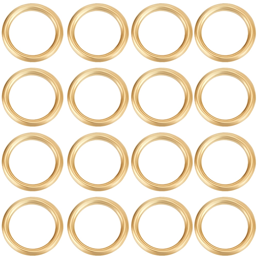 1 Box 20Pcs 1/20 14K Gold Filled Soldered Closed Jump Rings Yellow Gold Real 14K Gold Filled 22 Gauge 5x0.6mm Inner Diameter: 3.7mm