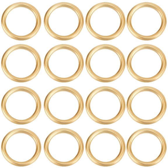 1 Box 20Pcs 1/20 14K Gold Filled Soldered Closed Jump Rings Yellow Gold Real 14K Gold Filled 22 Gauge 5x0.6mm Inner Diameter: 3.7mm