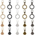 thumbnail image 1 of 1 Box 20Pcs 10 Styles Zipper Pulls Replacement Dog Paw Zipper Charms Gold Silver Alloy Round Black Pet Print Round Ring Detachable Repair Tab Zippers Pulls for Bag Suitcase Jacket Backpacks, 1 of 6