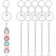 thumbnail image 1 of 1 Box 20Pcs Beaded Key Chain Bars DIY Beaded Keychain Kit Alloy White Removable Beadable Iron Bar Blank Keychains Making Accessories for Handmade Beadable Keychain Making Supplies DIY Crafts, 1 of 6