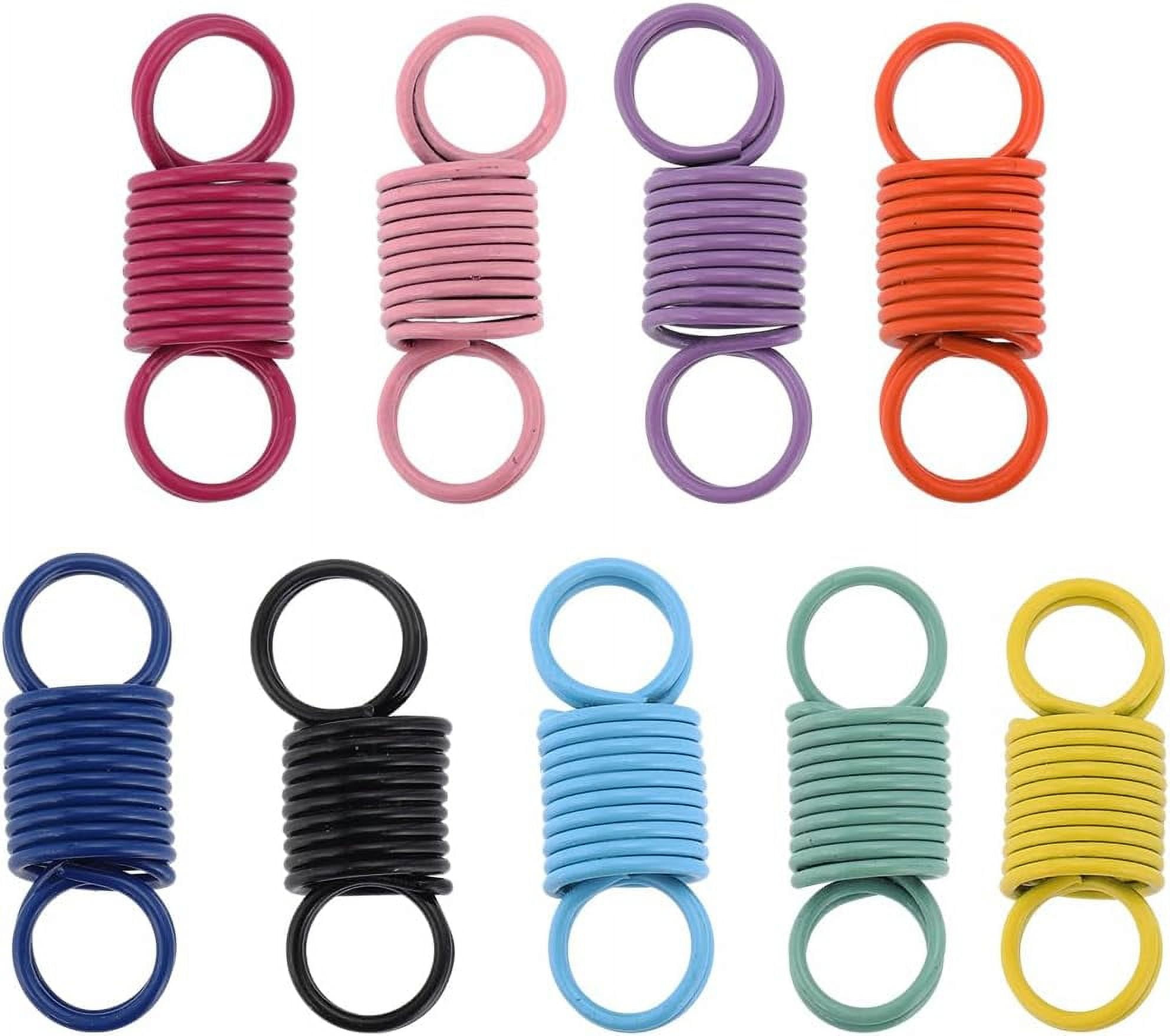 1 Box 20Pcs Beading Stoppers Beads Stoppers Spring Wire Ends Beads ...