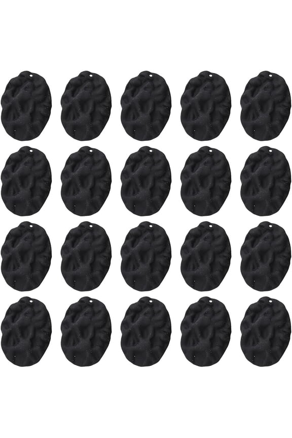 1 Box 20Pcs Blank Stamping Charms Black Charms Metal Stamping Blanks Geometric Oval Frosted Charms for Jewelry Making Charm Women Adults DIY Necklace Earrings Bracelet Craft Supplies