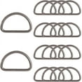 thumbnail image 1 of 1 Box 20Pcs D Ring Buckles Metal Belt Ring Iron 1.5 Inch Gunmetal Non Welded Multi Purpose Small Belt Key Chain Split Rings for Handmade Sewing Keychains Purse Bag Dog Leash DIY Accessories, 1 of 5