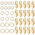 thumbnail image 1 of 1 Box 20Pcs Lobster Claw Clasps Set Real 18K Gold Plated Brass Metal Connector Closures Clasp with 60Pcs 304 Stainless Steel Jump Rings, 1 of 7
