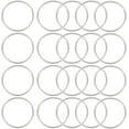 thumbnail image 1 of 1 Box 20Pcs Metal O Ring Buckle 50mm(2") Silver O Rings Multi Purpose Round Key Rings Iron Open Jump Ring Buckles Bulk for Hardware Bags Dog Leashes Craft Projects DIY Women Belts Keychains, 1 of 6