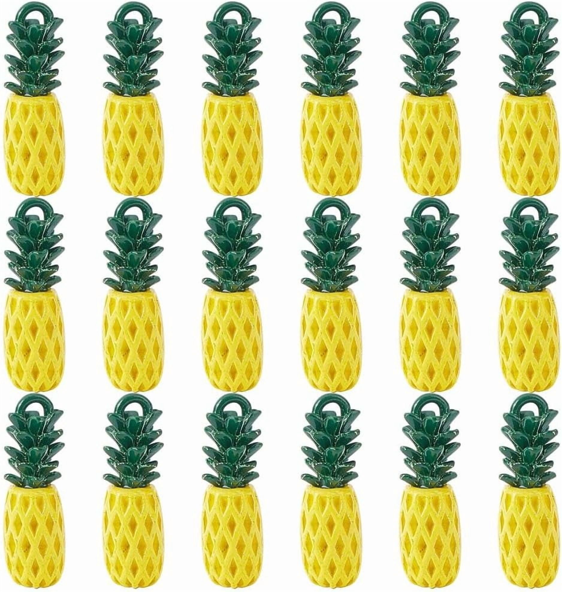 10 Magneti 3D A Forma Di Ananas Per Frigorifero – Adesivi Magnetici Frutta Per Decorazione Cucina, Colorati E Flessibili, 6.7x3.5 Cm - 4