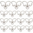 thumbnail image 1 of 1 Box 20Pcs Silver Swivel Snap Hooks Butterfly Key Chain Clip Bulk Metal Spring Alloy Rings Lobster Clasps Snap Buckle Cute Keychain Findings for Key Ring Clips DIY Crafts Jewelry Making, 1 of 8