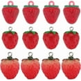 thumbnail image 1 of 1 Box 24Pcs 3 Styles Resin Strawberry Charms Bulk Strawberries Charm Small Simulation Lucky Fruit Red Berry Charm for Jewelry Making Charms Supplies DIY Necklace Bracelet Earrings Adult, 1 of 5