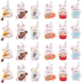 thumbnail image 1 of 1 Box 24Pcs 6 Styles Rabbit Charms Bulk Bunny Charm Bulk Resin Cartoon Easter Bunny Colorful Music Instrument Animal Charms for Jewelry Making Charms Keychain Earring Necklace DIY Crafts, 1 of 6
