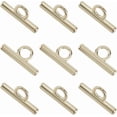 thumbnail image 1 of 1 Box 24Pcs Gold Toggle Clasp T Bar Connector Metal Alloy Round Bracelet Closure Fastener Links Buckle Clasps Connectors Finding for Jewelry Making Necklace Bag DIY Crafting Accessories, 1 of 5