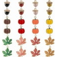 thumbnail image 1 of 1 Box 24pcs Fall Charms Bulk Maple Leaf Charm Alloy Enamel Autumn Charms Thanksgiving Leaves Pumpkin Nut Charm, 1 of 9