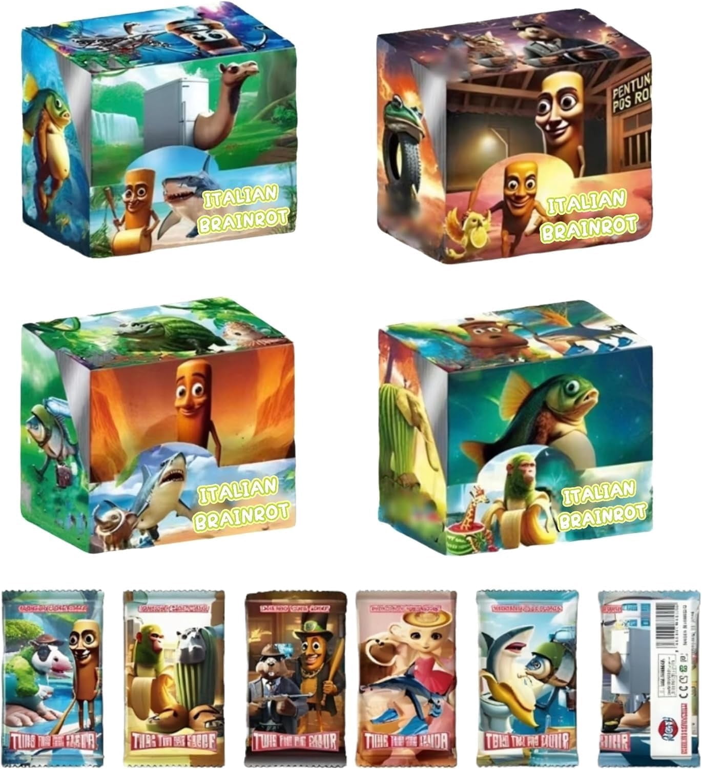 italian brainrot cards rare Lamincard Collectible Lamincards 1pc | Hobbyco Youll Find 7 Trading Cards With Each One Being A Surprise To Fans Random 1 Box Italian Brainrot