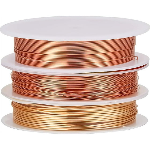 1 Box 3 Rolls Copper Wire Mixed Sizes Jewelry Wire Unplaced Craft Wire