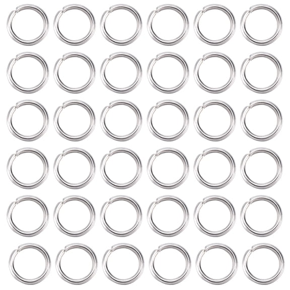 1 Box 3000Pcs Small Open Jump Rings Silver Jump Rings Bulk Stainless Steel Hypoallergenic Round Single Loop Circle Jump Ring for Jewelry Making