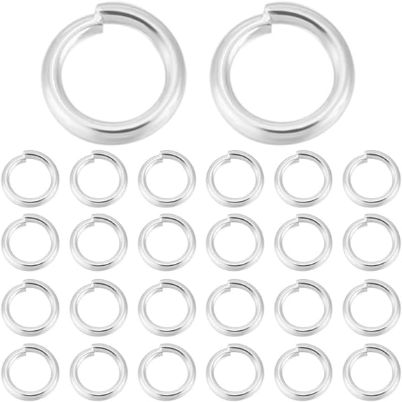 1 Box 300Pcs 5mm Single Loop Jump Rings Stainless Steel Silver Open Jump Ring O Ring Connectors