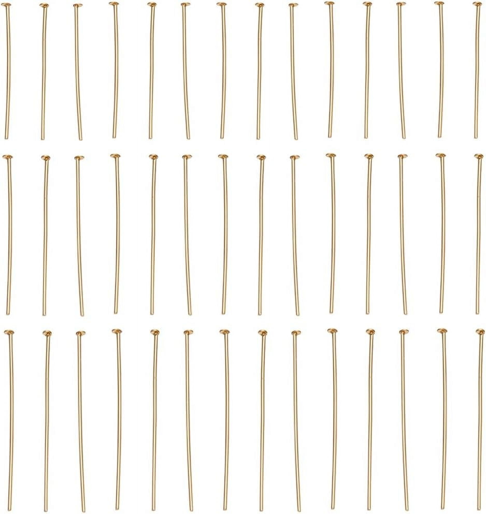 300 Pcs Tiges à Œil En Laiton Doré – Tête Plate Et Tête Boule – Fait Main Bijoux