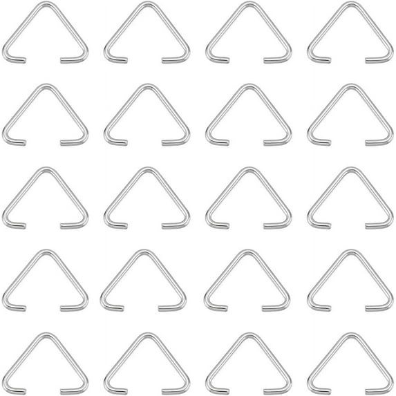 1 Box 300Pcs Triangle Open Jump Ring 304 Stainless Steel Open Jump Rings Jumping Rings Bulk Triangle Open Rings for Jewelry Making Accessories