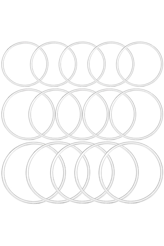 1 Box 30Pcs 22/25/30mm Linking Rings Sterling Silver Plated Smooth Single Loop Small Circle Frames Key Chain Closed Links Connector Rings DIY