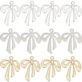 thumbnail image 1 of 1 Box 30Pcs 3 Colors Bowknot Charms Pendant Charm Alloy Vintage Platinum Gold Tie Knot Pendants Charms for Jewelry Making Charms Bracelet Necklace Keychain Supplies DIY Craft Decorations, 1 of 6