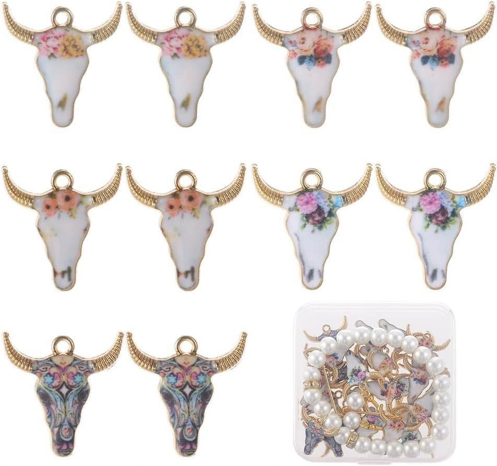 Bulk Vintage Antique Silver Cow Charms – 20 Pack, Perfect For Jewelry Making & Crafts (A112)