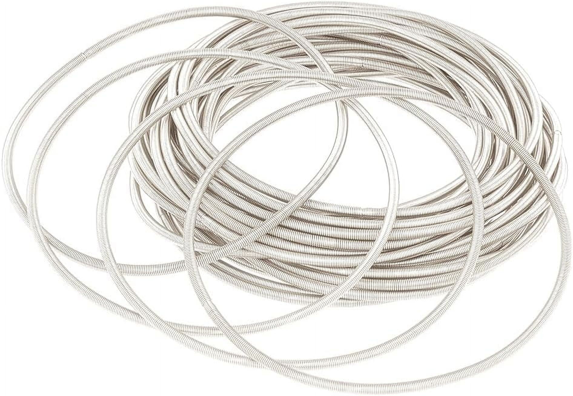 1 Box 30Pcs Guitar String Bracelets Bulk 12 Gauge Silver Metal Steel ...