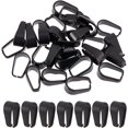 thumbnail image 1 of 1 Box 30Pcs Stainless Steel Pinch Bails Black Pendant Bail Clasp Snap on Bails Ice Pick Pinch Bails Open Dangle Clip Bail for Jewelry Making Findings, 1 of 6