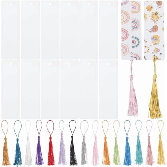 1 Box 30Pcs Sublimation Blank Bookmarks Bulk 5.9x1.5In Aluminum Metal Bookmarks Heat Transfer Bookmark Blanks with colorful Single Sided Printing Book Marks for DIY Crafts Art ProjectMixed Color