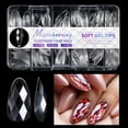 thumbnail image 1 of 1 Box 3D False Nails Soft Gels Nails Tips Almond Artificial Nails Full Cover on Nails, 1 of 6