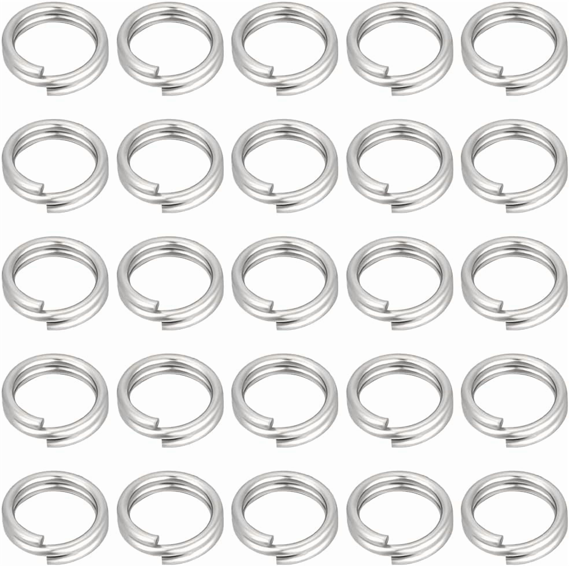 1 Box 400Pcs Double Loop Jump Rings 304 Stainless Steel Split Jump ...