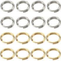 1 Box 400Pcs Jump Rings Gold 304 Stainless Steel Jump Ring 5mm Split Jump Rings Double Loop Jump Ring Linking Ring for Jewelry Making Accessories DIY Earrings Bracelet Necklace Crafts