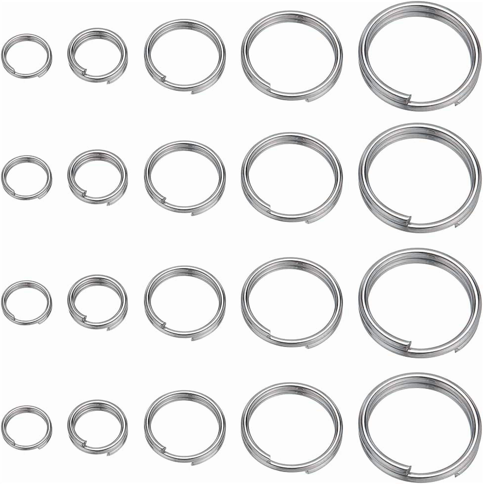 1 Box 400pcs Metal Split Rings 304 Stainless Steel Open Jump Ring ...