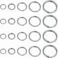 thumbnail image 1 of 1 Box 400pcs Metal Split Rings 304 Stainless Steel Open Jump Ring Jumping Rings Bulk Double Loop Jump Rings Keychain Rings for Jewelry Making Accessories DIY Earrings Bracelet Necklace, 1 of 9