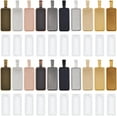 thumbnail image 1 of 1 Box 40Pcs 10 Colors Rectangle Metal Charm Tray Charms Bulk Gold Silver Black Metal Alloy Antique Basic Blanks Bezel Charm Kit with Glass Cabochons for Jewelry Making Charms DIY Crafts, 1 of 6