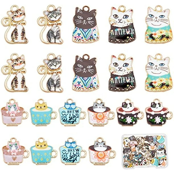 Tea Art Cat Enamel Charm Tea Art Cat Enamel Charm
