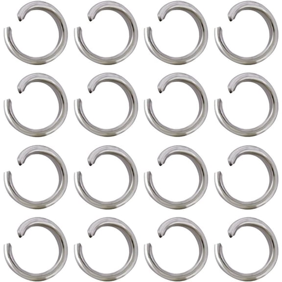 1 Box 5000Pcs Jumping Rings Bulk Open Jump Rings 304 Stainless Steel Open Jump Rings 4mm Split Rings Metal Connector Rings for Jewelry Making Accessories DIY Earrings Bracelet Necklace