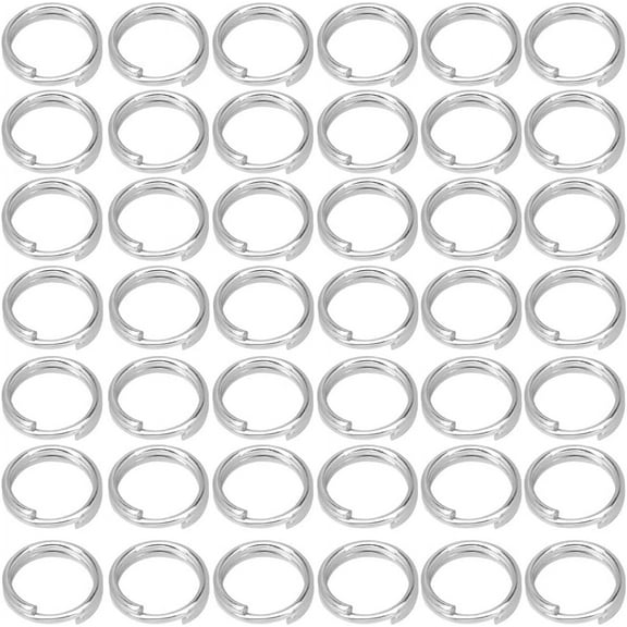 1 Box 500Pcs Round Split Rings Silver Split Jump Rings Bulk Stainless Steel Hypoallergenic Small Double Loops Metal Jump Rings for Jewelry Making Supplies Necklaces Bracelet Earrings Crafts DIY