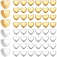 thumbnail image 1 of 1 Box 500Pcs Silver Heart Spacer Bead Gold Love Heart Beads Bulk Metal Alloy Mother's Day Heart Shaped Loose Bead with Small Hole, 1 of 5