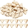 thumbnail image 1 of 1 Box 50Pcs 18K Gold Plated Beads Small Triangle Metal Spacer Beads for DIY Jewelry Making DIY Bracelet Necklace Earrings Crafts Accessories (Hole: 1.6mm), 1 of 5