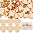 thumbnail image 1 of 1 Box 50Pcs Heart Beads 18K Gold Plated Heart Spacer Beads Small Hole Metal Loose Beadsy DIY, 1 of 7