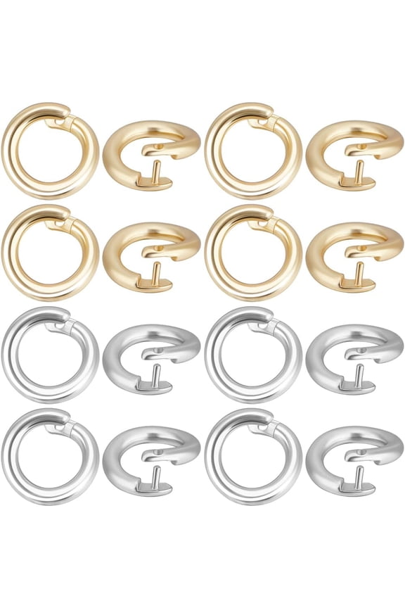 1 Box 50Pcs Split Jump Ring OD 5.5mm ID 3mm 18K Gold & 925 Sterling Silver Plated Round Connector Locking Jump Rings Open O Ring for Charms Necklaces Pendants Bracelets Making Jewelry