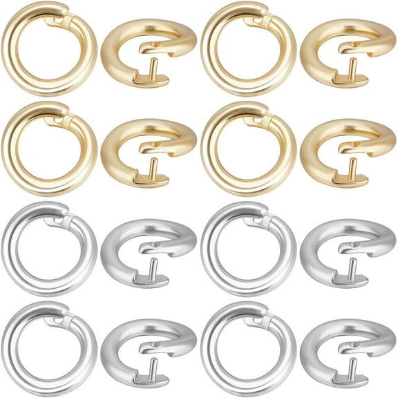 1 Box 50Pcs Split Jump Ring OD 5.5mm ID 3mm 18K Gold & 925 Sterling Silver Plated Round Connector Locking Jump Rings Open O Ring