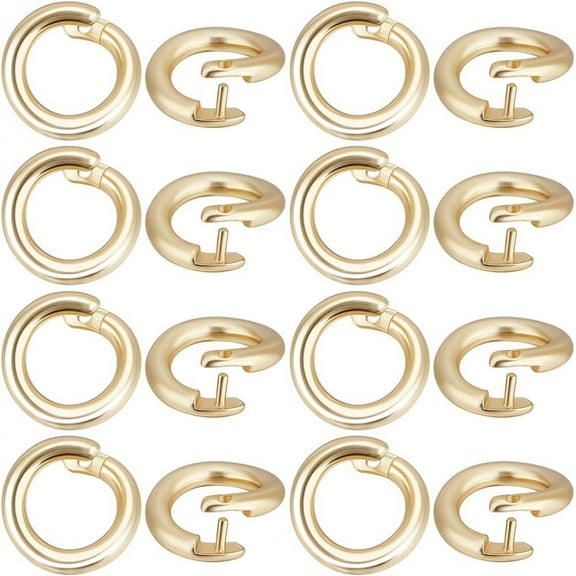 1 Box 50Pcs Split Jump Ring OD 5.5mm ID 3mm 18K Gold Plated Round Connector Locking Jump Rings Open O Ring for Charms Necklaces Pendants Bracelets Making Jewelry